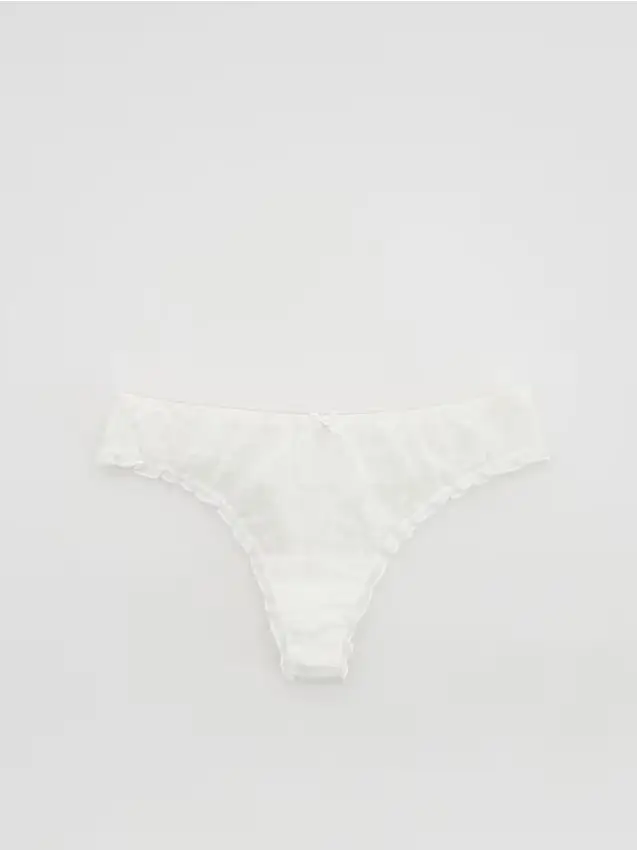 Perizoma in rete - panna