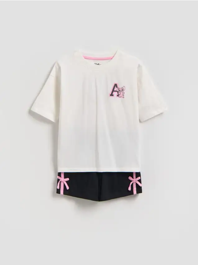 Pigiama a due pezzi Lilo e Stitch - panna