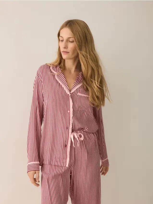 Pigiama con mascherina per dormire - viola scuro