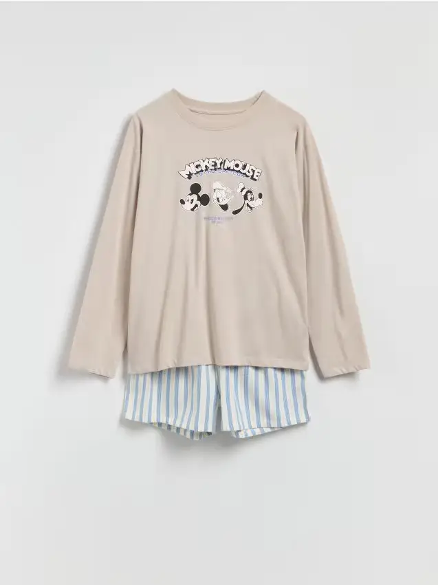 Pigiama da due pezzi Mickey Mouse - beige