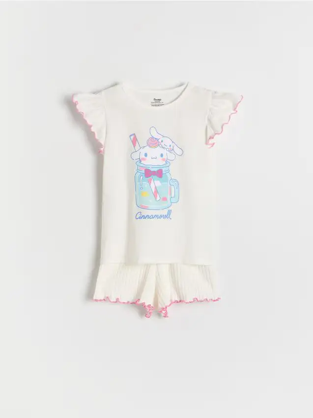 Pigiama due pezzi Cinnamoroll - panna
