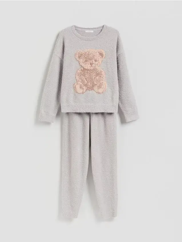 Pigiama due pezzi - grigio chiaro
