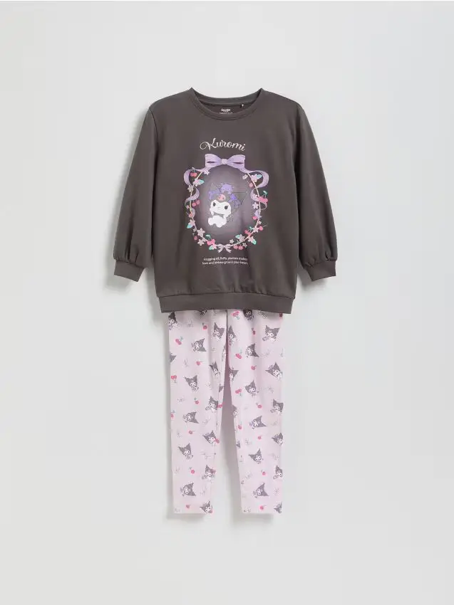 Pigiama due pezzi Kuromi - grigio scuro