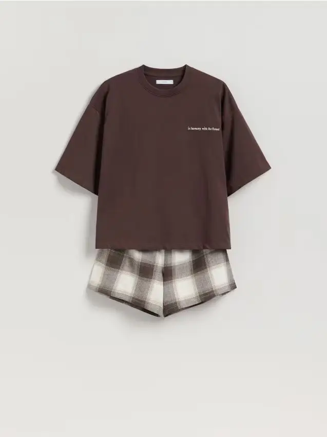 Pigiama due pezzi - marrone