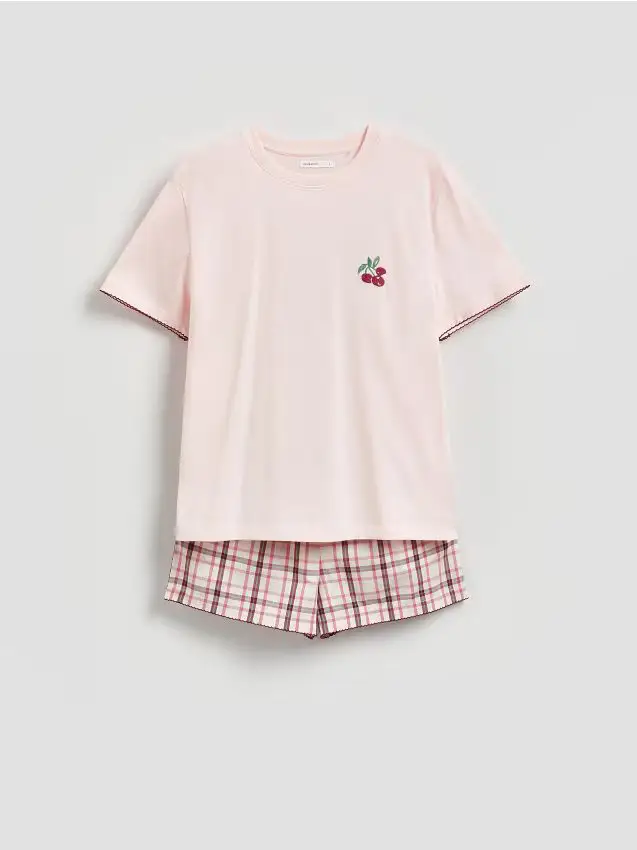 Pigiama due pezzi - rosa pastello