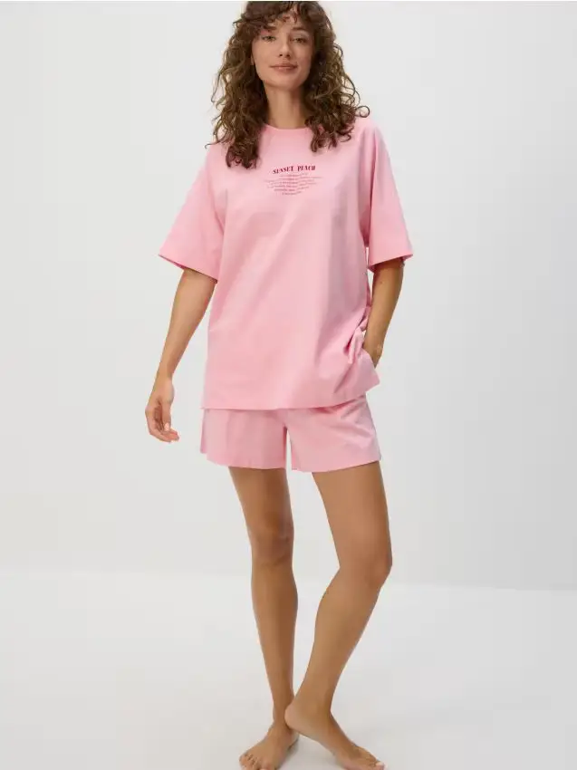 Pigiama due pezzi - rosa pastello