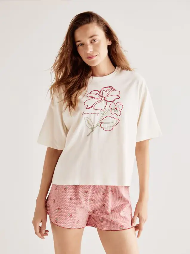 Pigiama due pezzi - rosso