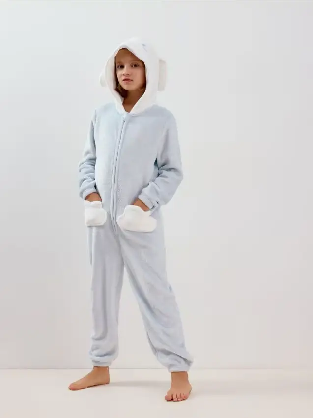 Pigiama intero con cappuccio Cinnamoroll - azzurro