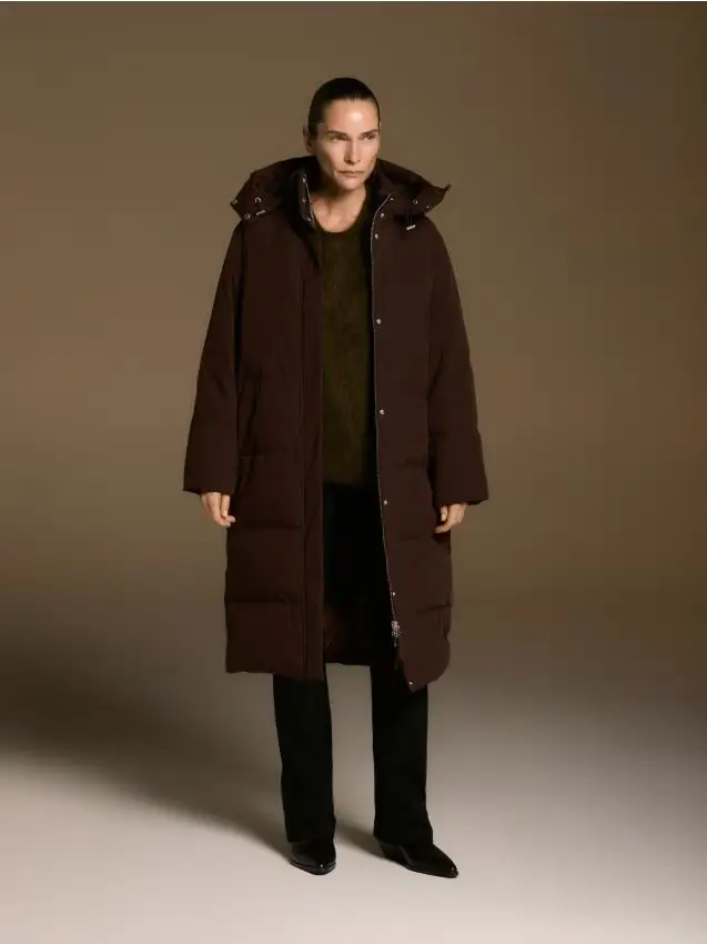 Piumino con imbottitura Sorona - marrone scuro