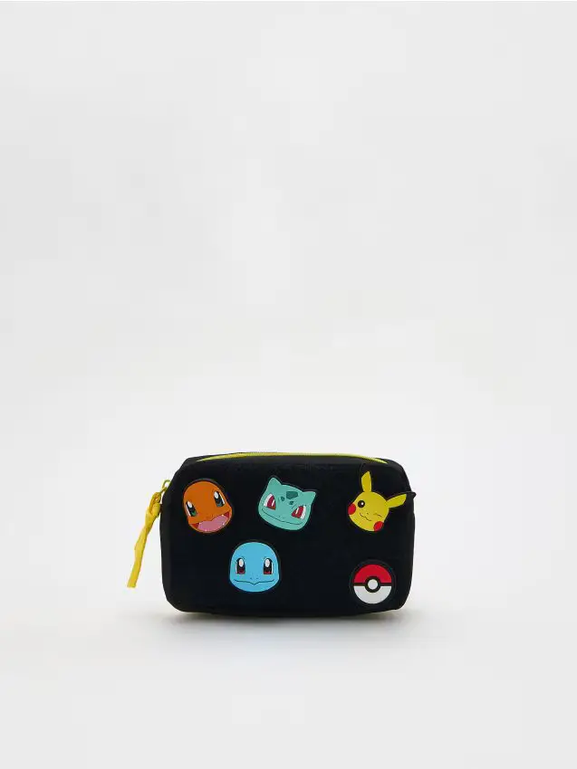 Pochette con applicazioni Pokémon - nero