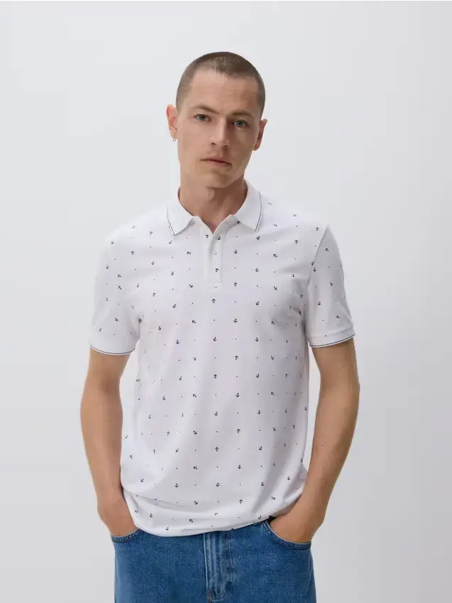 Polo regular fit - bianco