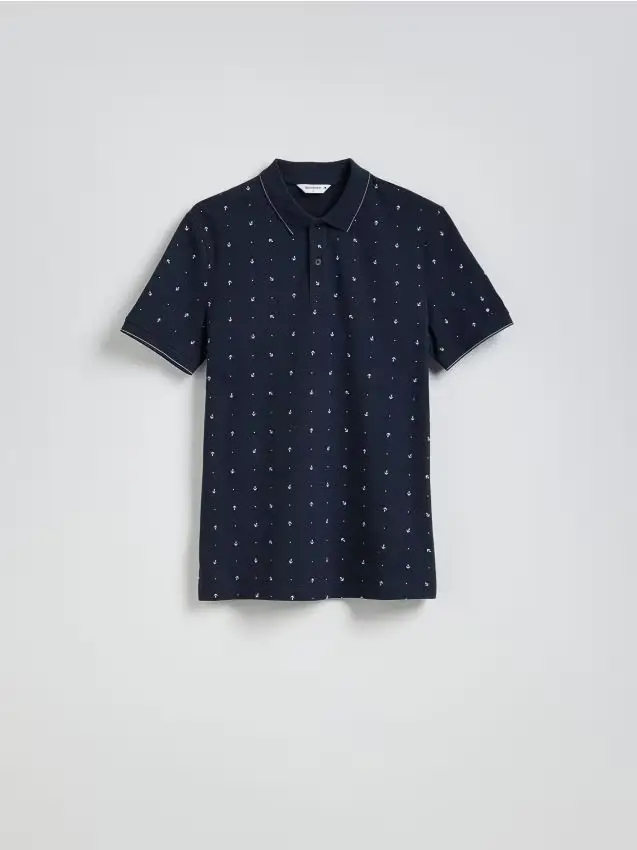 Polo regular fit - blu scuro