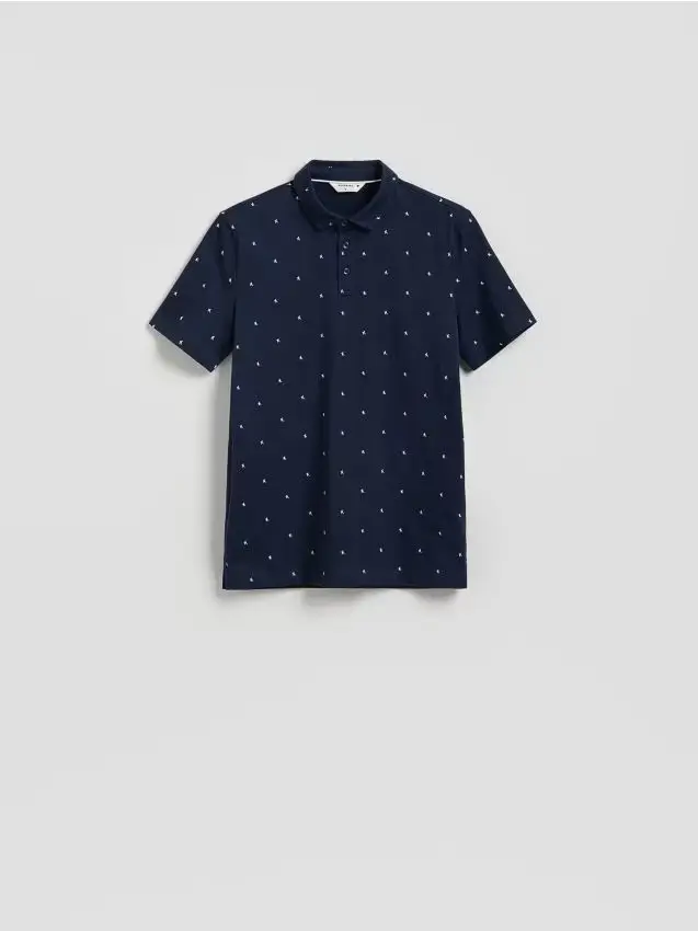 Polo regular fit - blu scuro