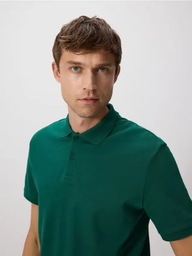 Polo regular fit - verde fresco