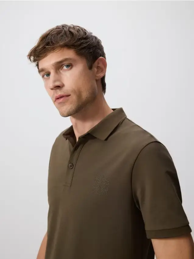 Polo regular fit - verde scuro