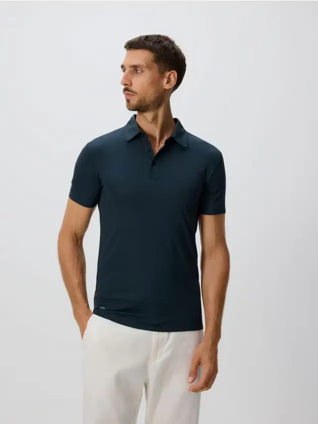 Polo slim fit - verde scuro