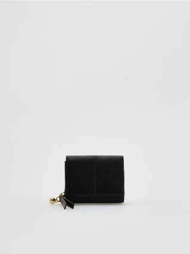 Portafoglio con ciondolo - nero