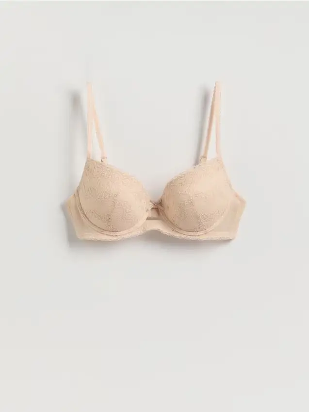 Reggiseno in pizzo push up - nude