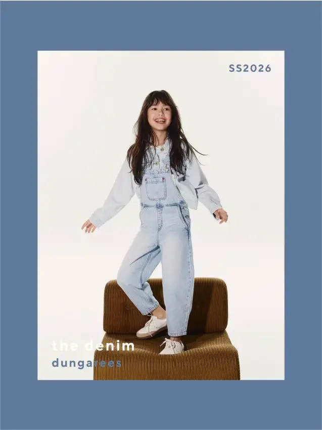 Salopette in denim - blu