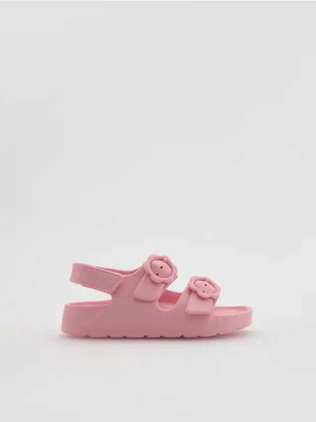 Sandali con chiusura in velcro - rosa