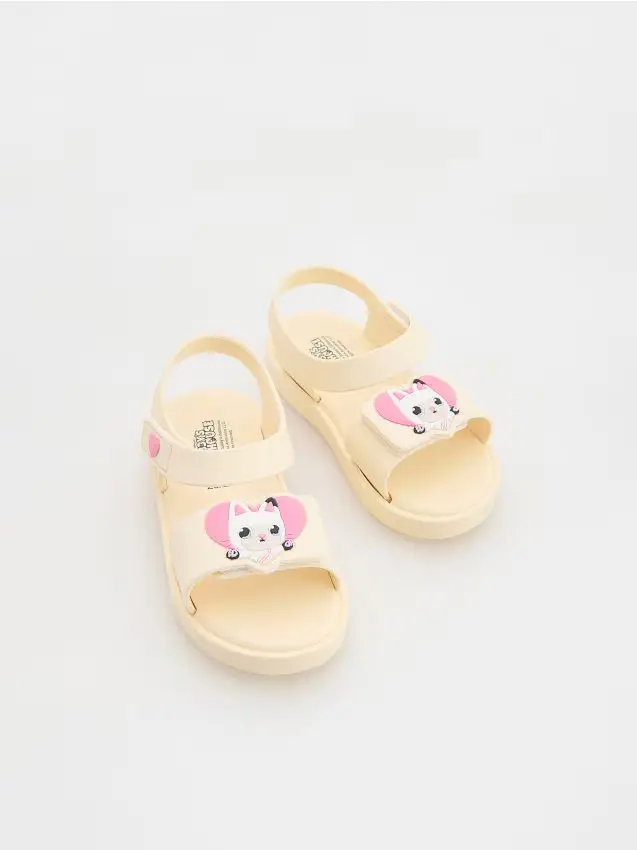 Sandali in gomma Gabby s Dollhouse - panna