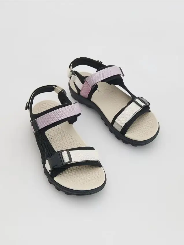 Sandali in materiali misti - multicolore