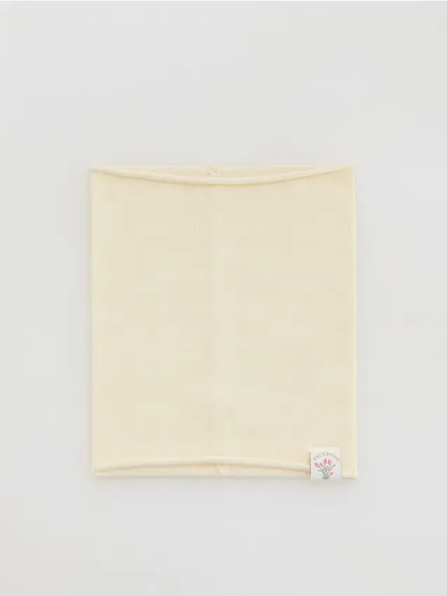 Scaldacollo con toppa - panna