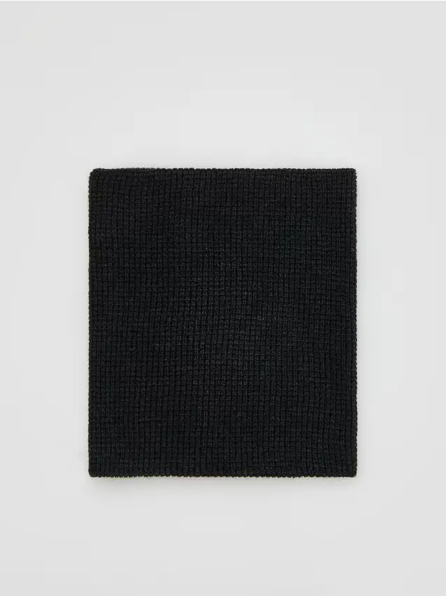 Scaldacollo strutturato - grigio scuro