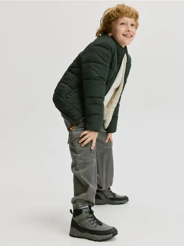 Scarpe con tomaia sopra la caviglia - grigio medio