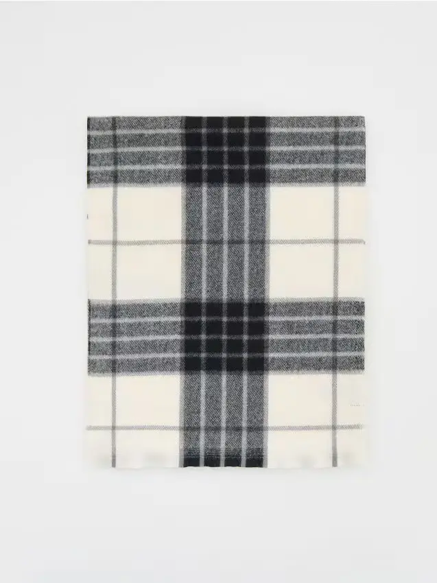 Sciarpa a quadri - nero