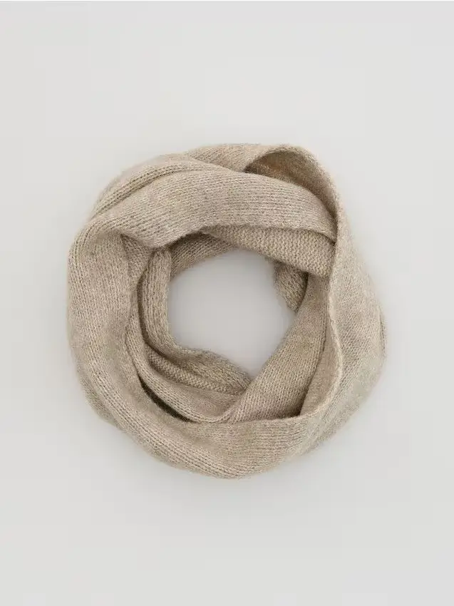 Sciarpa ad anello in maglia - talpa