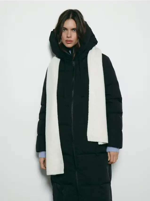 Sciarpa con cashmere - nude