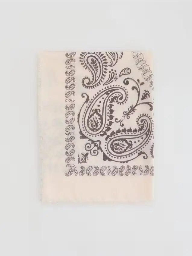 Sciarpa fantasia con viscosa - grano