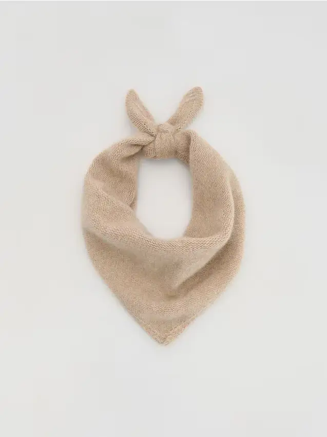 Sciarpa in lana e cashmere - beige