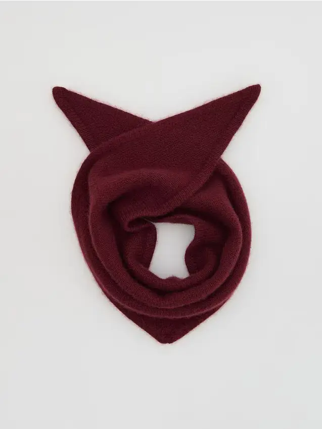 Sciarpa in lana e cashmere - bordeaux