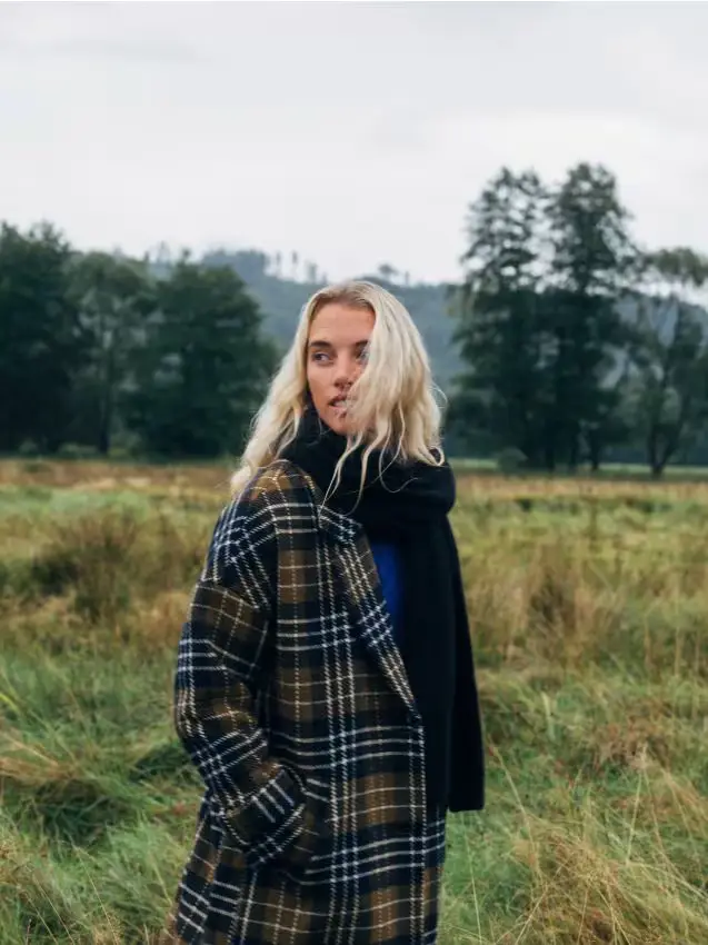 Sciarpa in lana e cashmere - nero