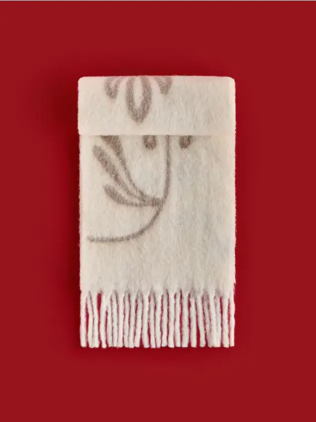 Sciarpa in misto lana - grano