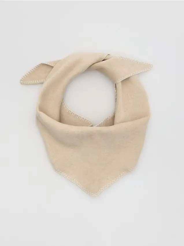 Sciarpa in misto lana - panna