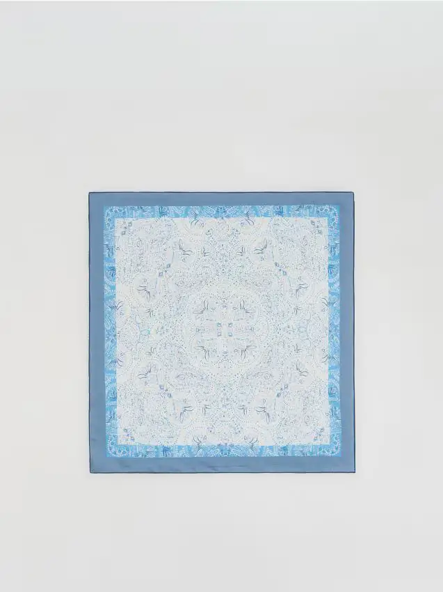 Sciarpa in seta - indaco