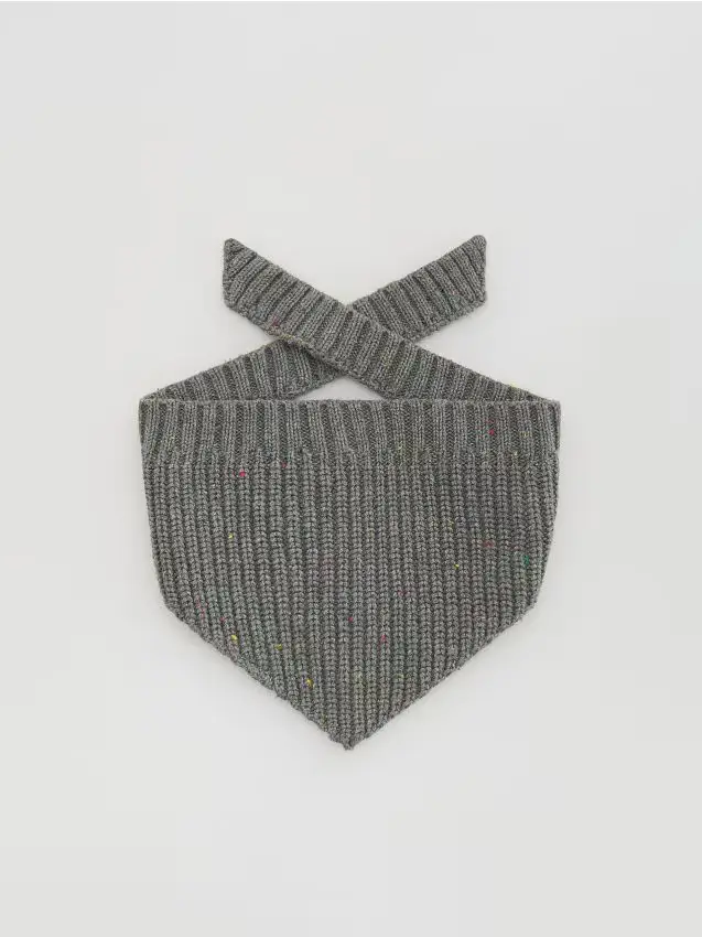 Sciarpa legata - grigio scuro