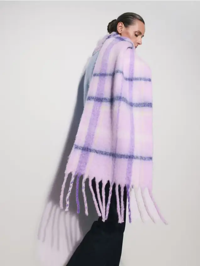 Sciarpa soffice in misto lana - multicolore