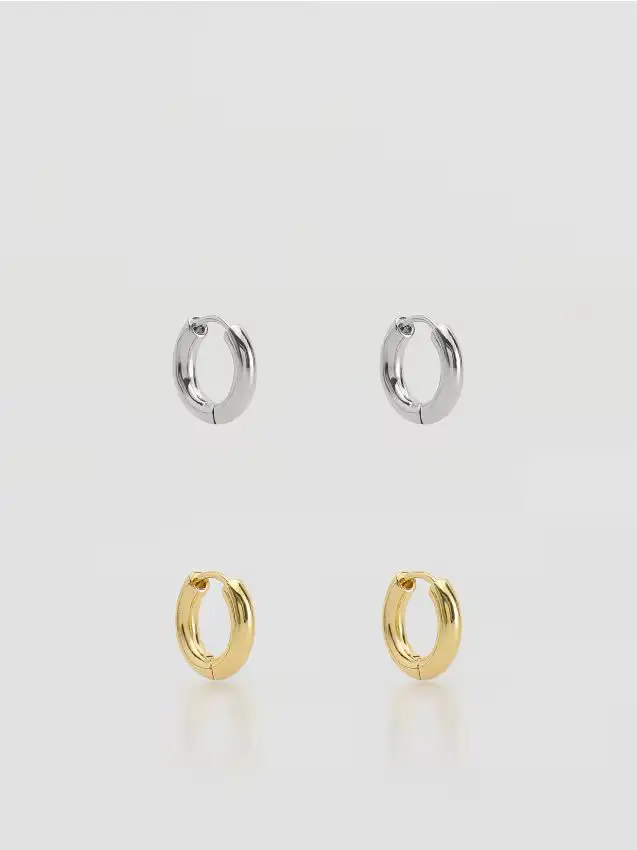 Set di orecchini rotondi - multicolore