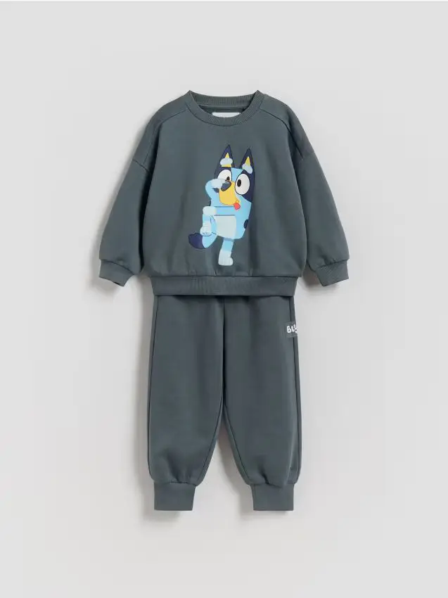 Set in cotone Bluey - grigio scuro