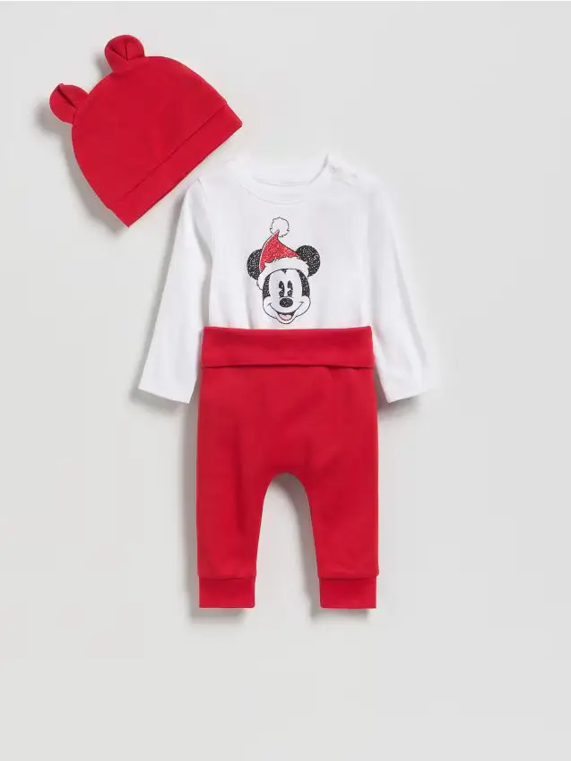 Set in cotone Mickey Mouse - rosso