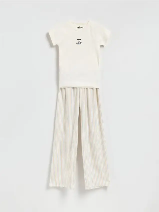 Set pigiama Mickey Mouse - beige