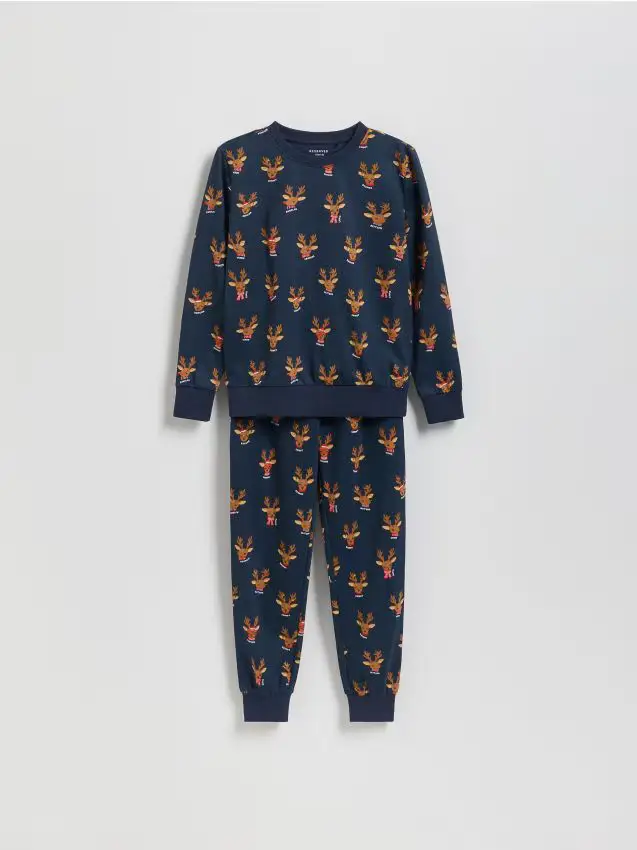 Set pigiama natalizio - blu scuro