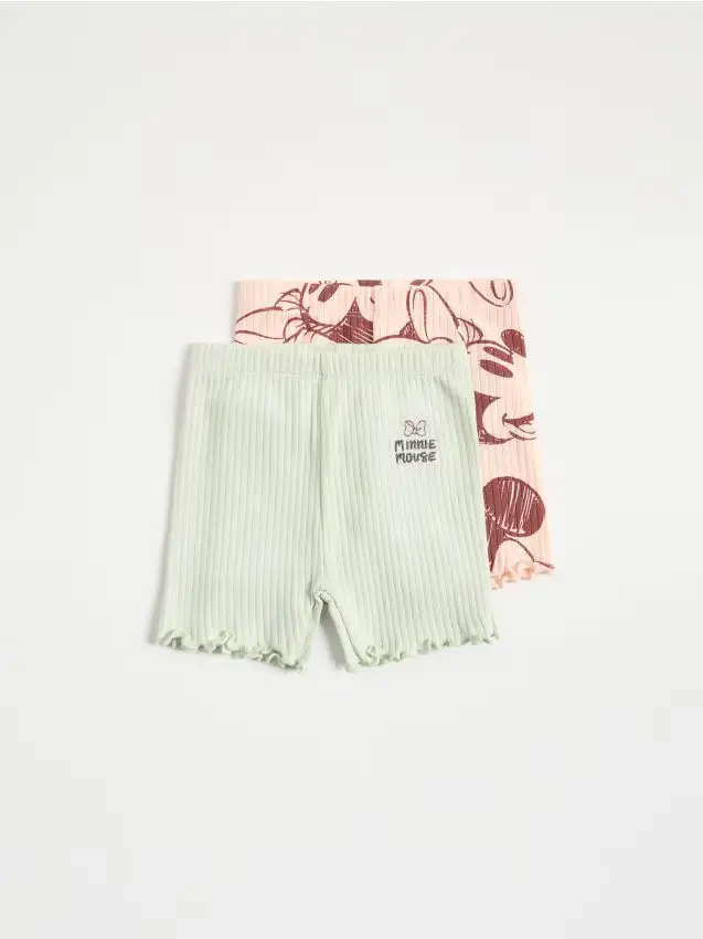 Shorts in cotone 2 pezzi Minnie Mouse - rosa pastello