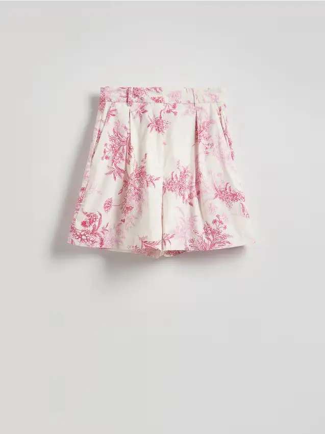 Shorts in cotone fantasia - rosa