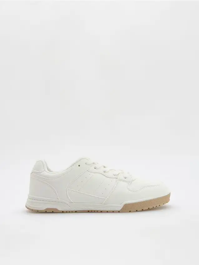 Sneaker in ecopelle - bianco