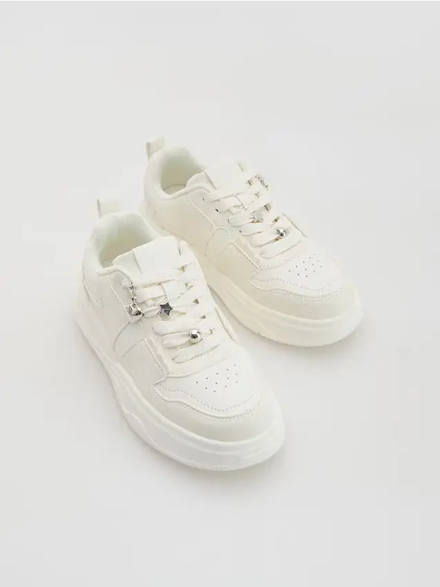 Sneaker in ecopelle - bianco